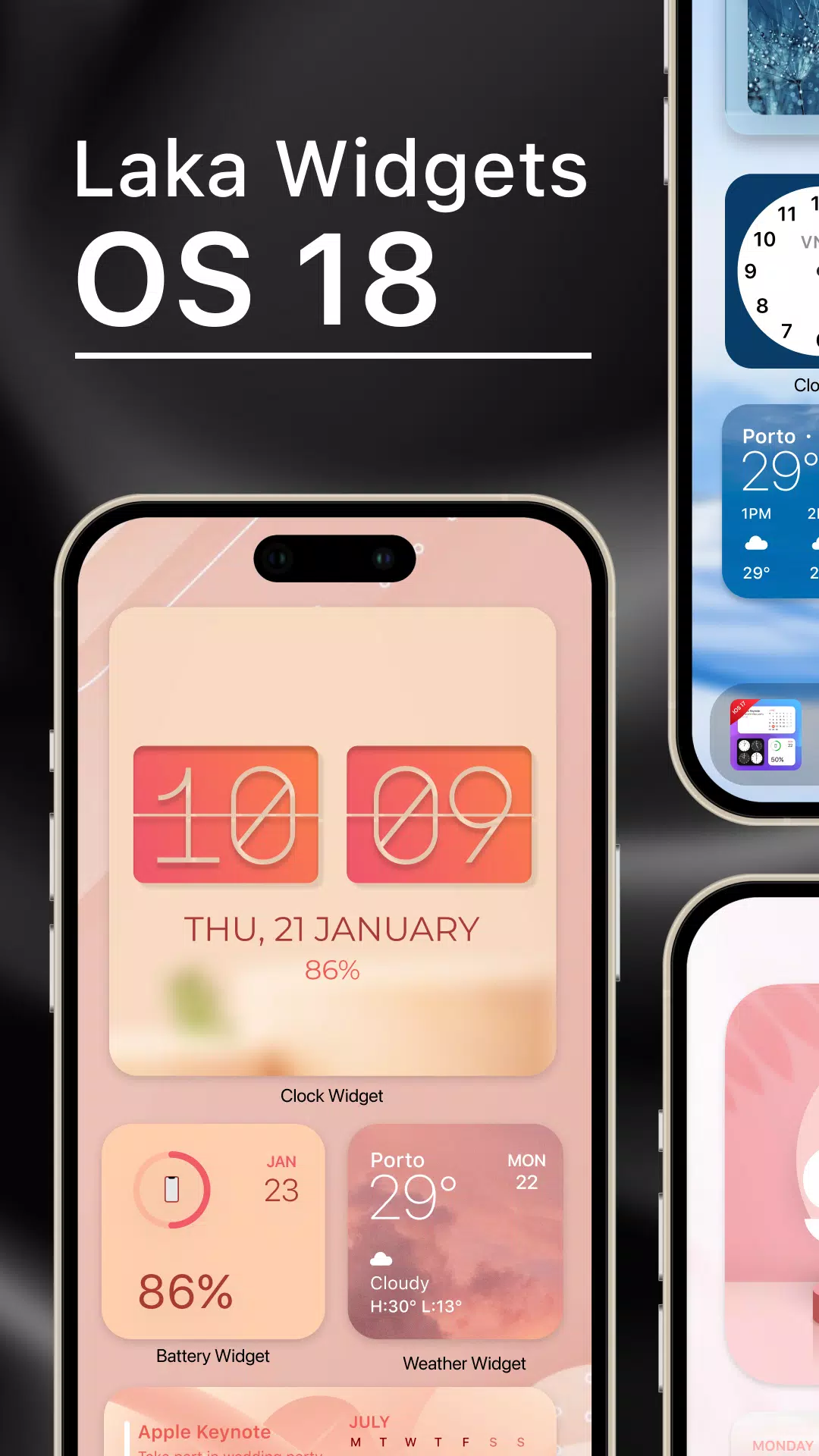 Laka Widgets: Widget OS 18 Schermafbeelding 0