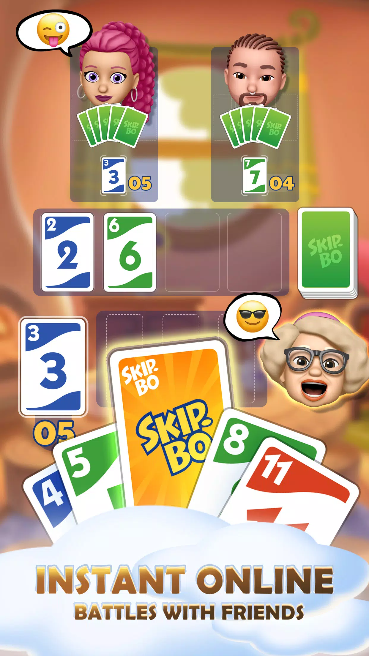 Skip-Bo™: Solitaire Card Game 螢幕截圖 1