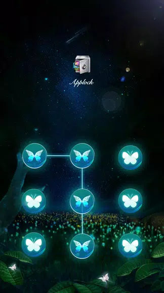 AppLock Theme Flying Butterfly Captura de pantalla 0