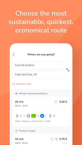 Meep - Personalized routes Schermafbeelding 3