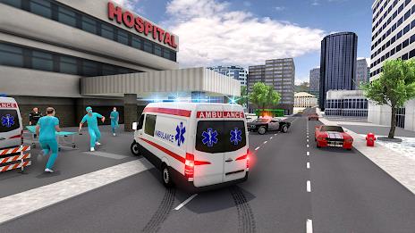 Ambulance Simulator Car Driver 螢幕截圖 0