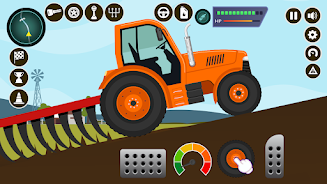 Farm Tractors Dinosaurs Games Schermafbeelding 0