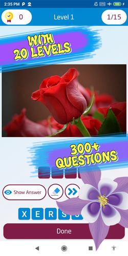 Guess the flower 스크린샷 2