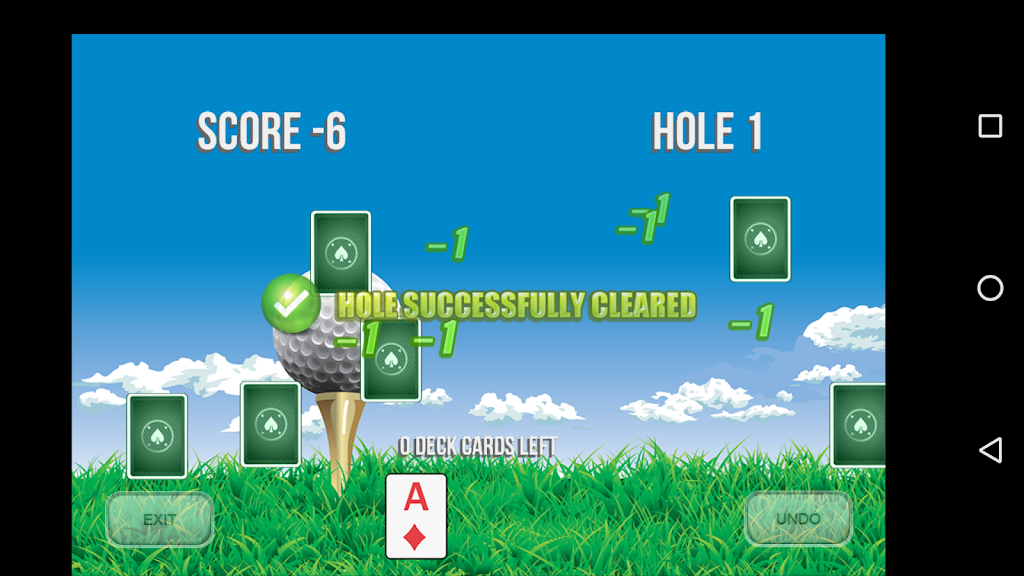 Golf Solitaire 18 Schermafbeelding 2