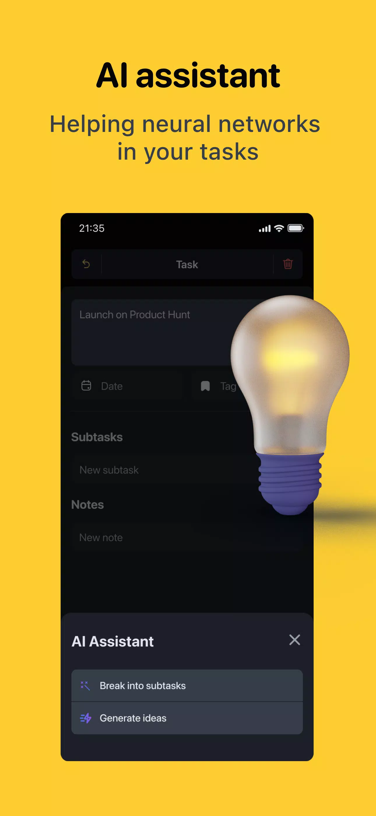 Hubit Plan: task manager स्क्रीनशॉट 1