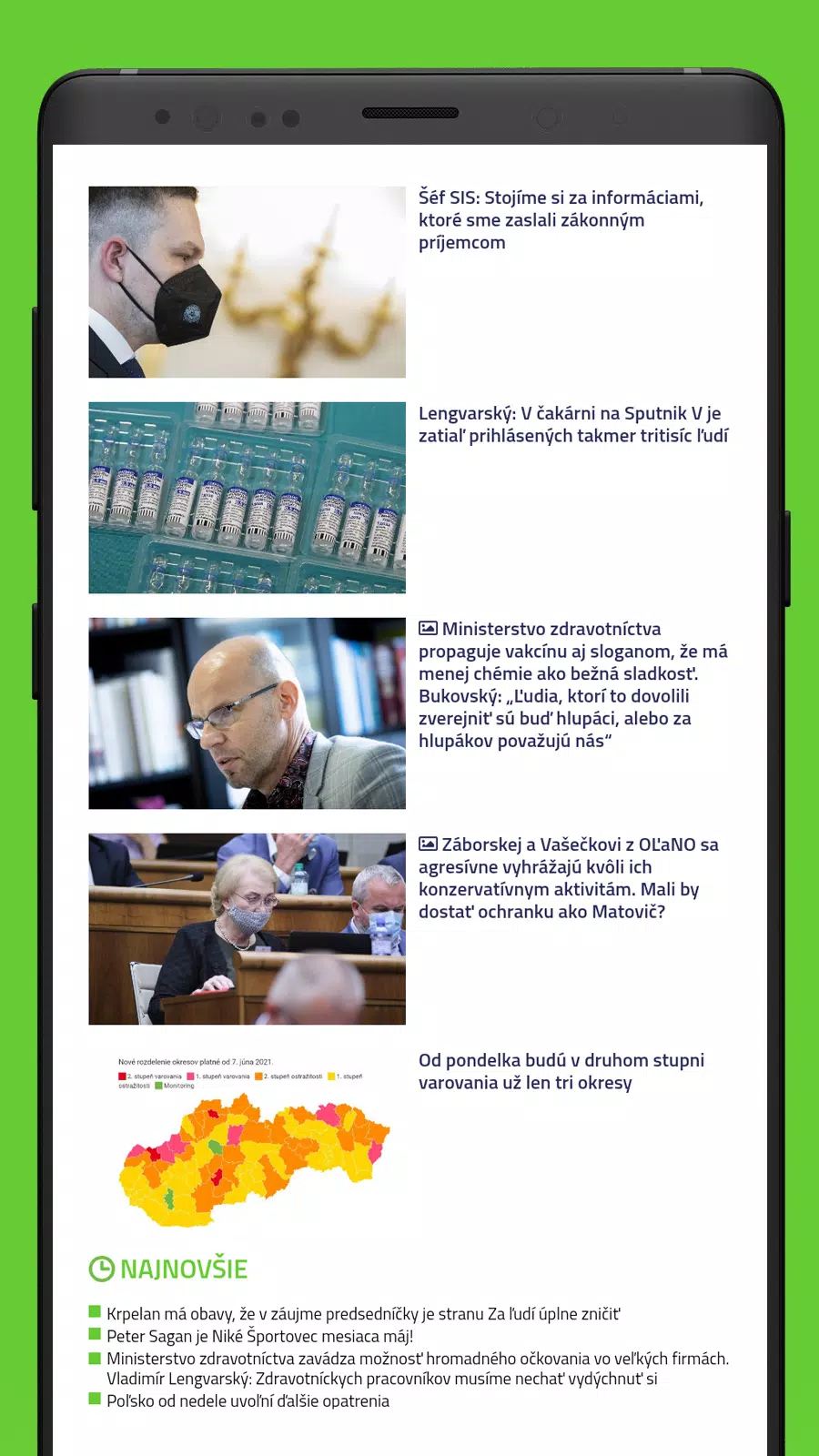 HLAVNÉ SPRÁVY应用截图第1张
