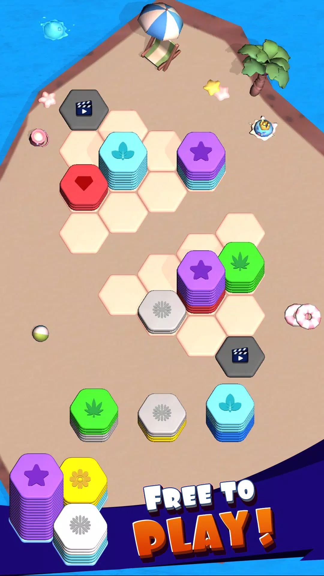 Hexa Merge Sort Block Puzzle Captura de tela 3
