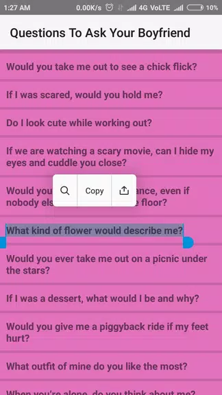 Questions To Ask Your Boyfrien Скриншот 1