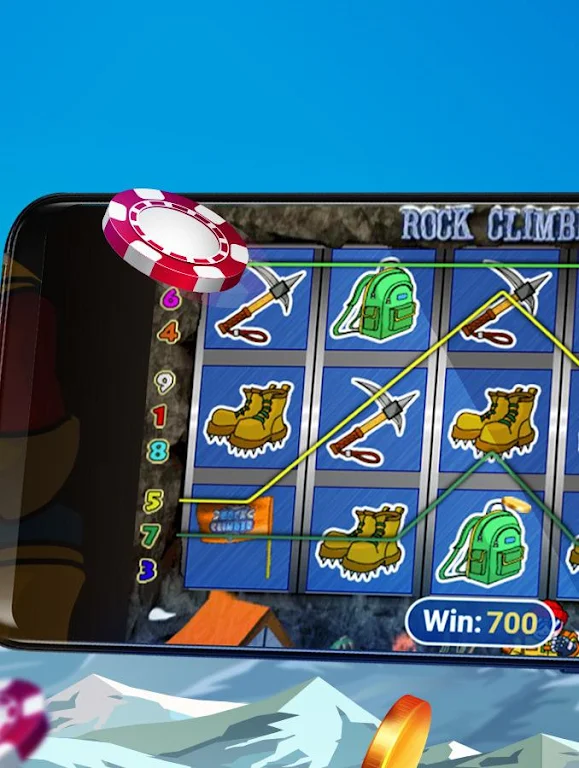 Rock Climber Free Casino Slot Machine Ảnh chụp màn hình 0