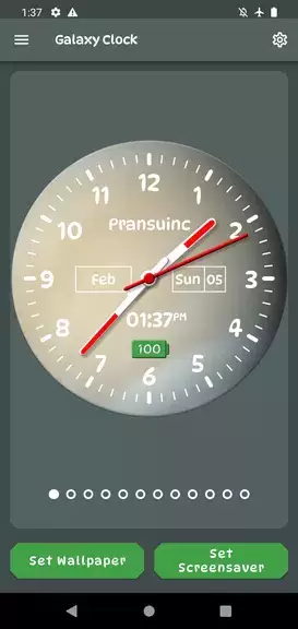 Galaxy Clock Live Wallpapers স্ক্রিনশট 0