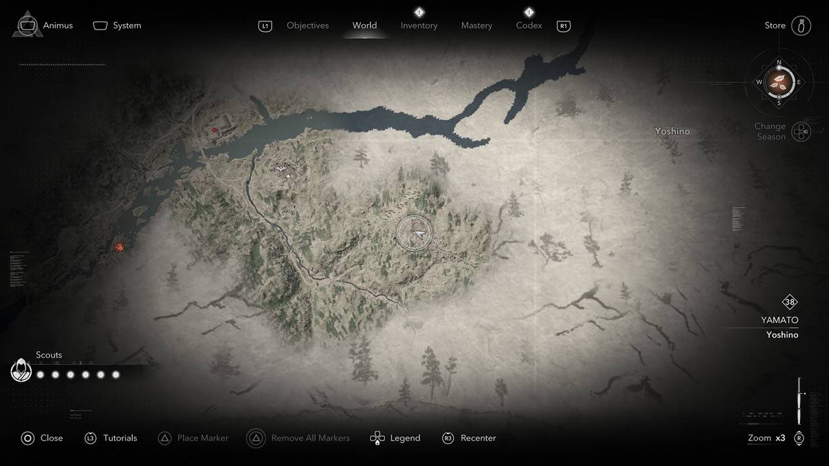 Posizione del Cervo Leggendario Sumi-E in Assassin's Creed Shadows