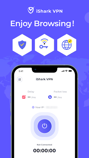 iSharkVPN - Secure & Super Vpn Ảnh chụp màn hình 3