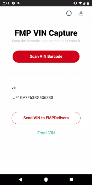 FMP Vin Scan for FMPDelivers by DST 螢幕截圖 1