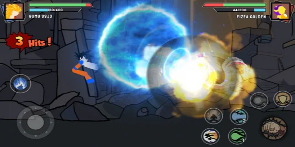 Stickman Warriors MOD Ảnh chụp màn hình 1
