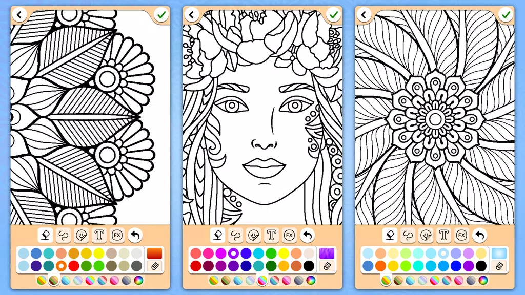 Mandala Coloring Pages Ekran Görüntüsü 1