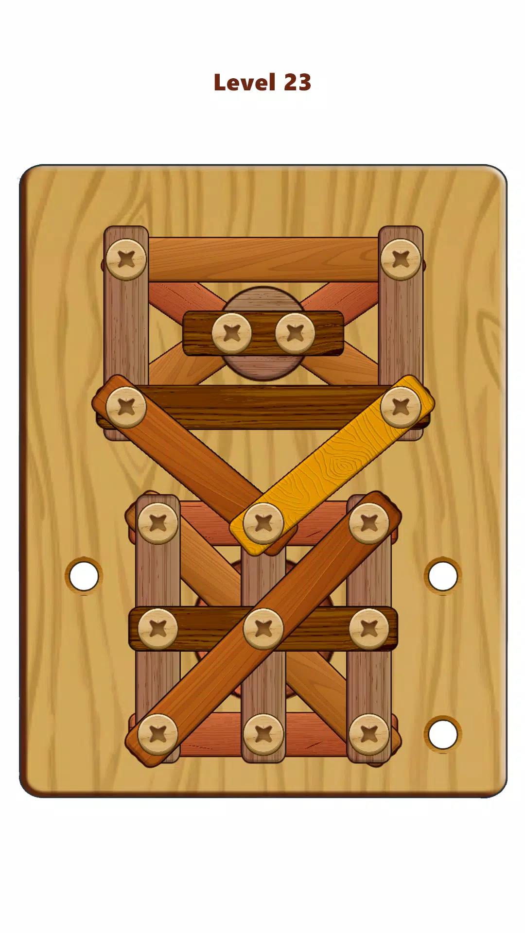 Wood Nuts & Bolts Puzzle Tangkapan skrin 1