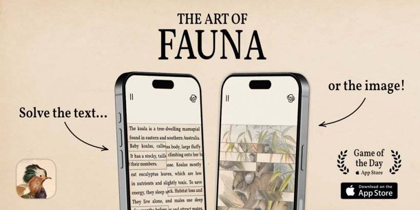 L'art de la faune est un puzzler accessible qui est passionné par la conservation de la faune, maintenant sur iOS