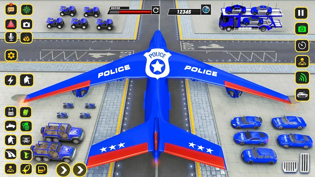 Police Car transporter Game 3D 스크린샷 2