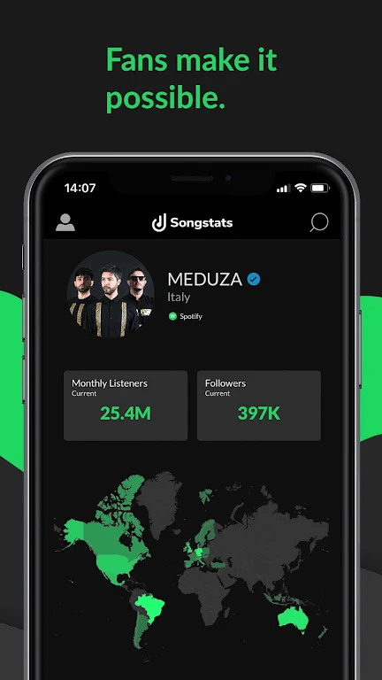 Songstats: Music Analytics ภาพหน้าจอ 0