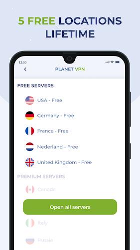 Free VPN Proxy by Planet VPN ဖန်သားပြင်ဓာတ်ပုံ 0