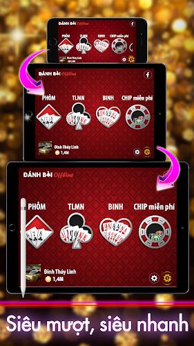 Offline Poker: Tien Len & Phom ဖန်သားပြင်ဓာတ်ပုံ 0