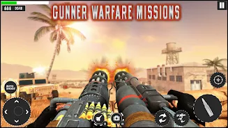 Military Machine Gunner Games ဖန်သားပြင်ဓာတ်ပုံ 0