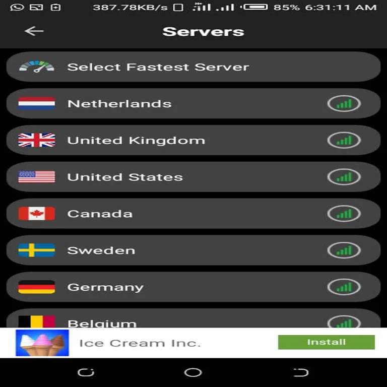 AFRICA VPN スクリーンショット 2