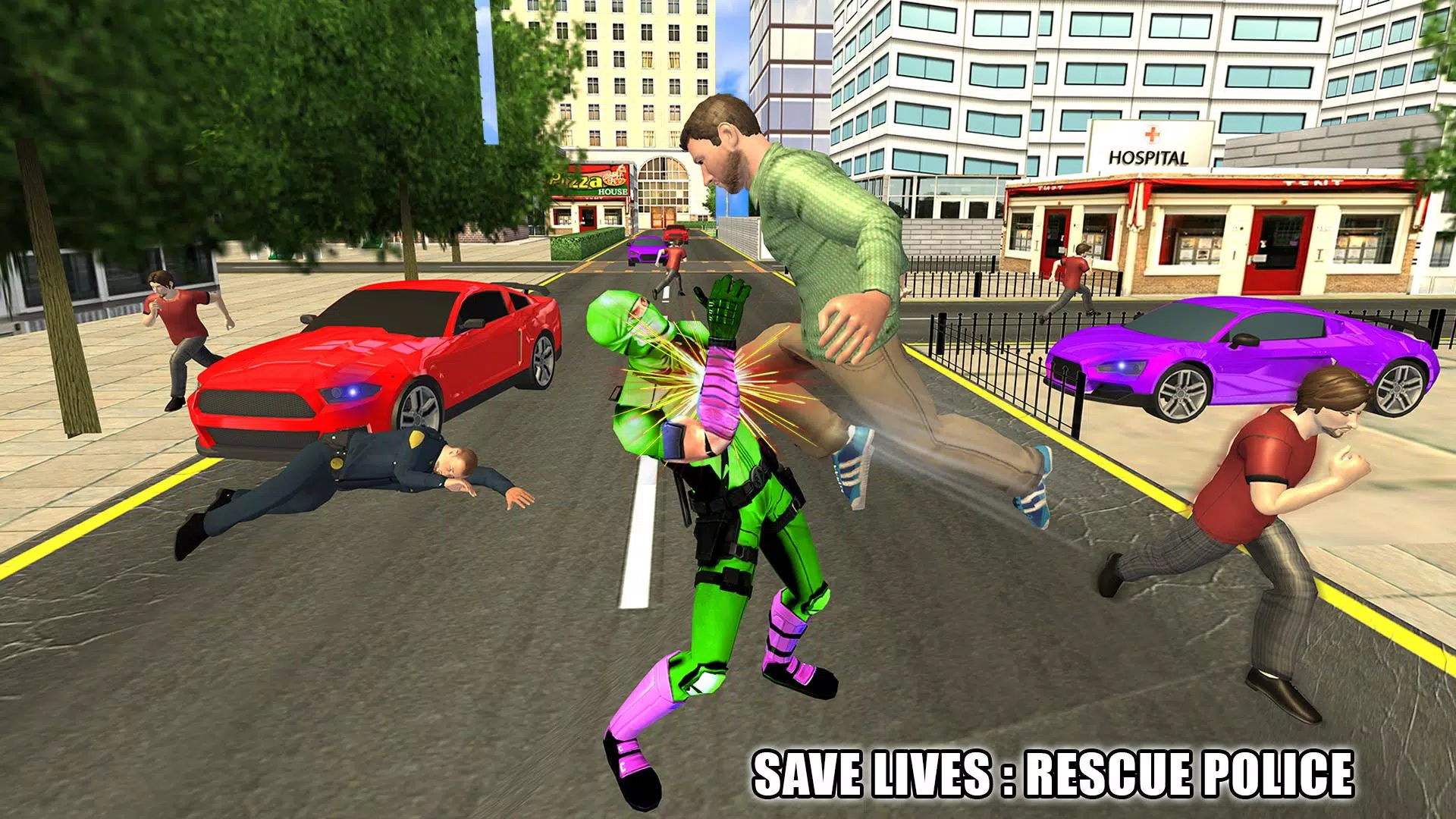 Flying Ninja Hero Crime Chase Tangkapan skrin 2