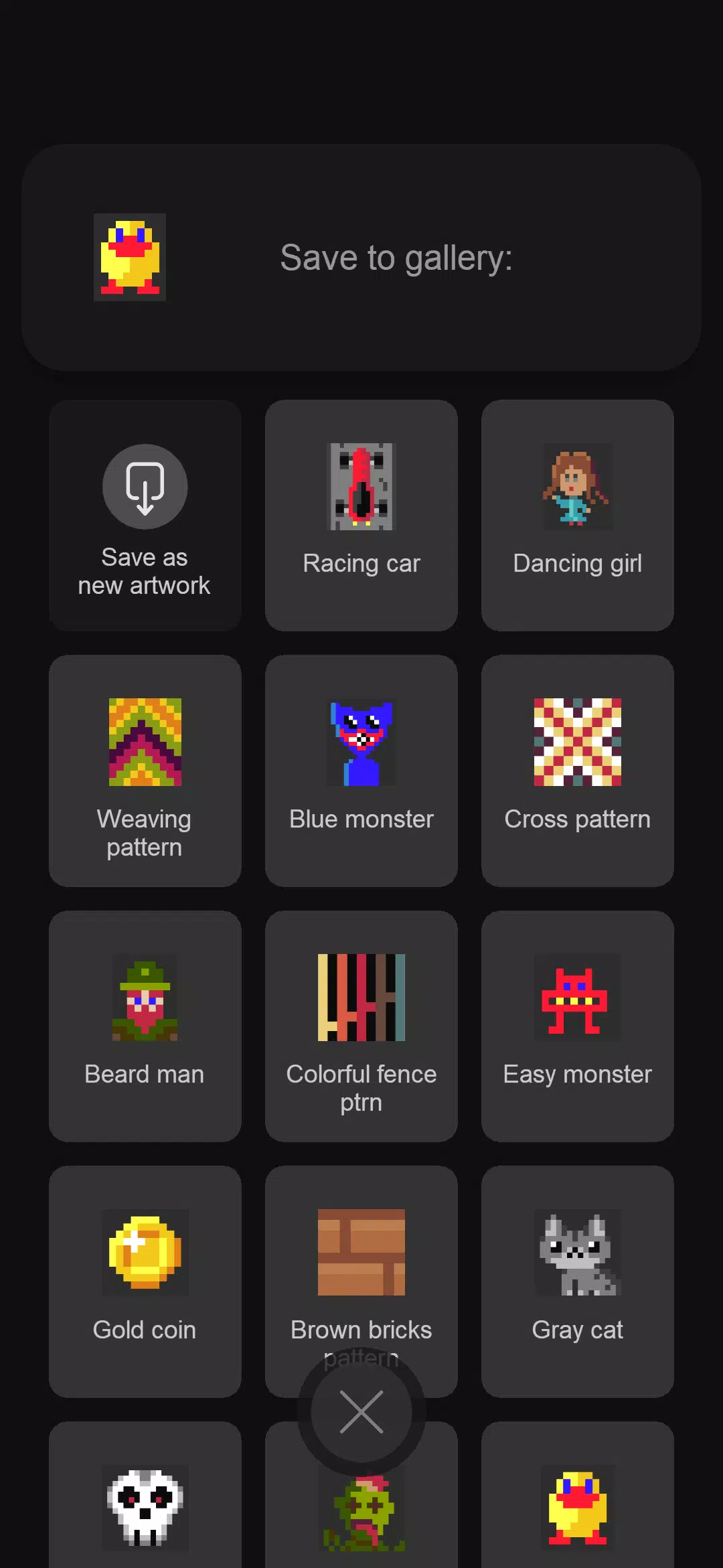 Easy pixel art maker editor ภาพหน้าจอ 1