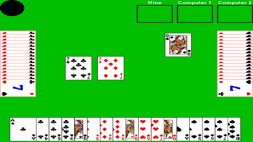 Seven Card Game - Simple and Fun Game 스크린샷 1