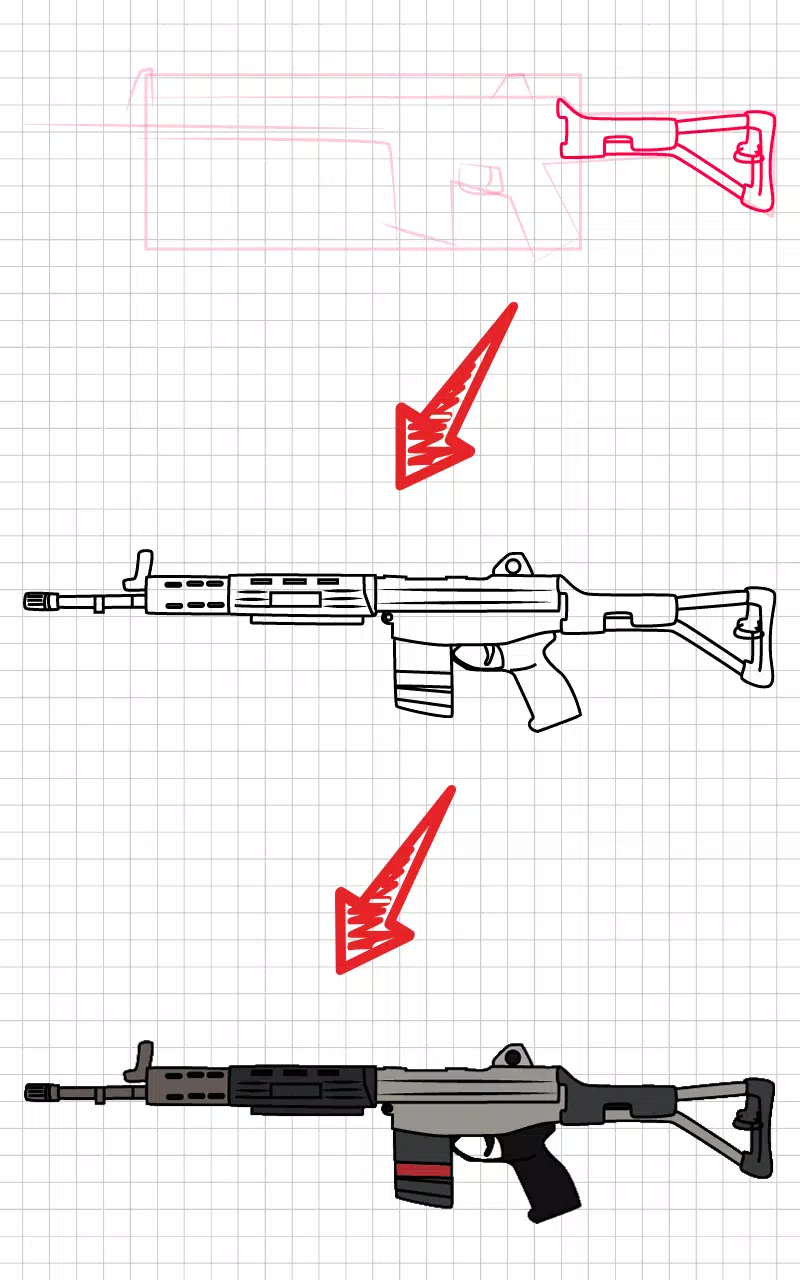 How to draw weapons step by st应用截图第1张