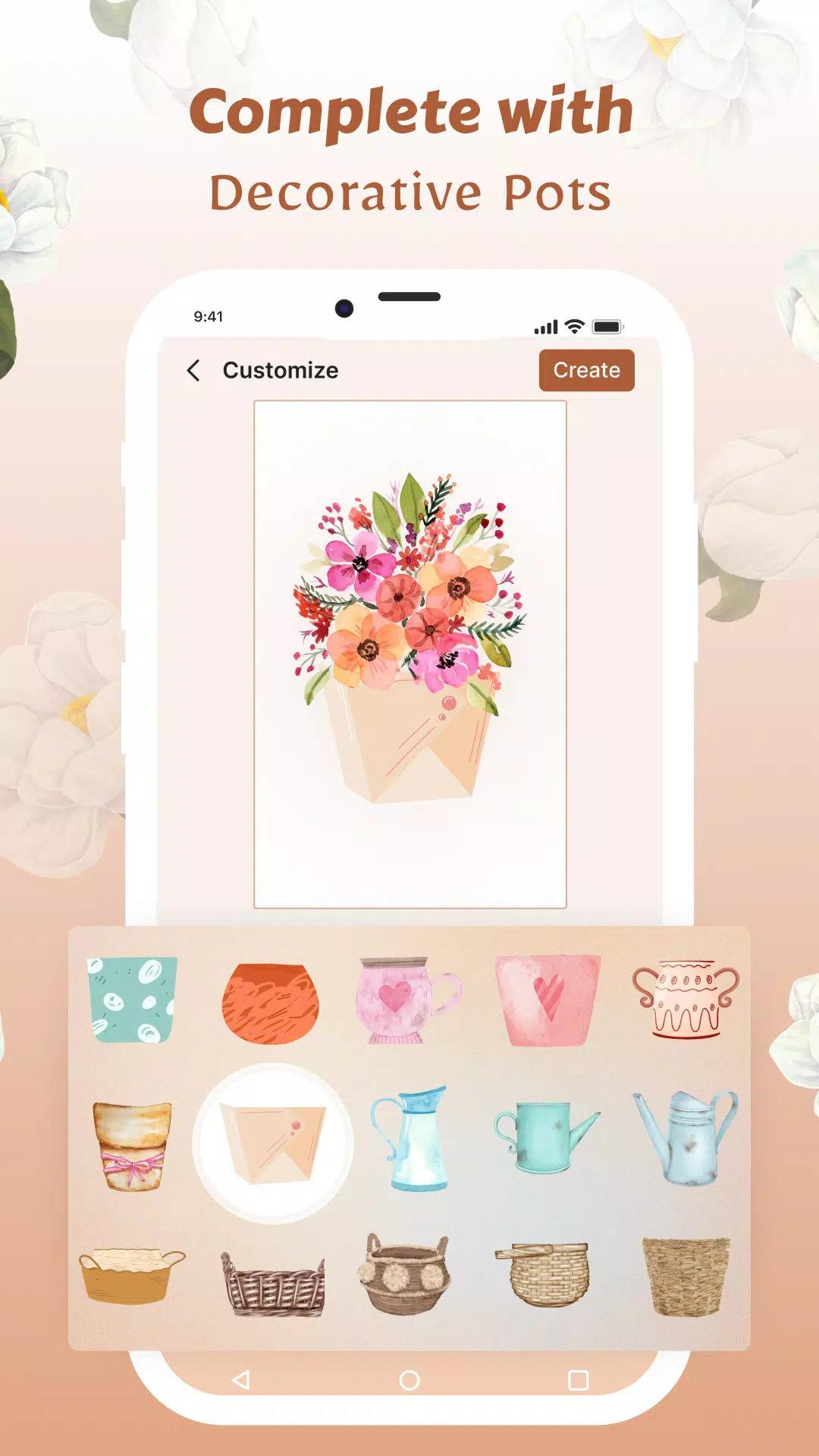 Flower Language Wallpaper DIY Captura de pantalla 3