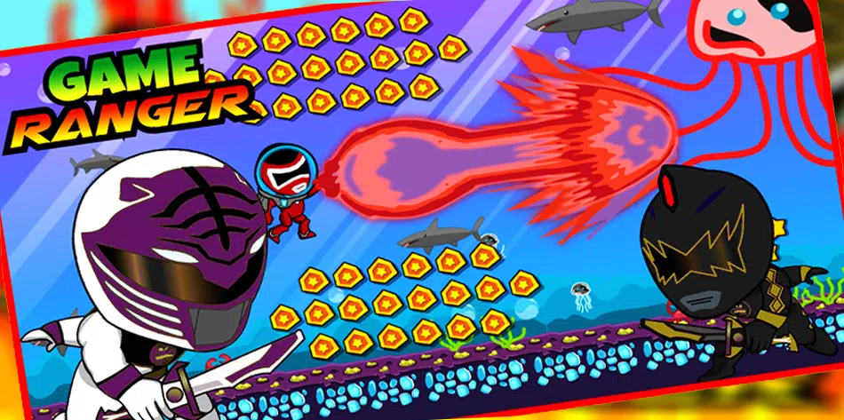 Superheroes Dino Rangers Dash Captura de tela 2