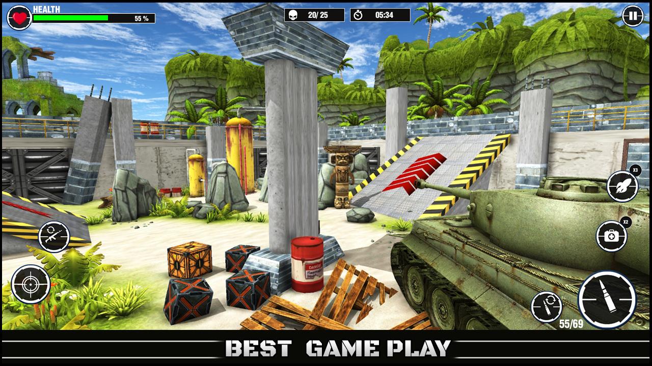 World War Army: Tank War Games Tangkapan skrin 1