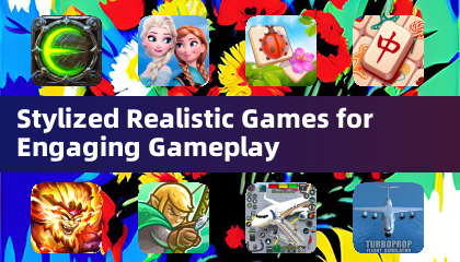 Stilisierte realistische Spiele für das ansprechende Gameplay