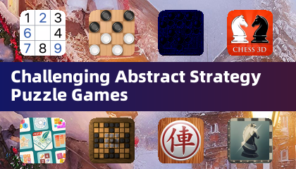 Challenging Abstract Strategy Puzzle Games