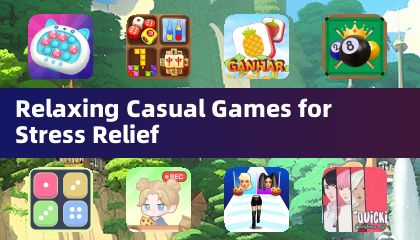 ストレス軽減のためのリラックスするカジュアルゲーム