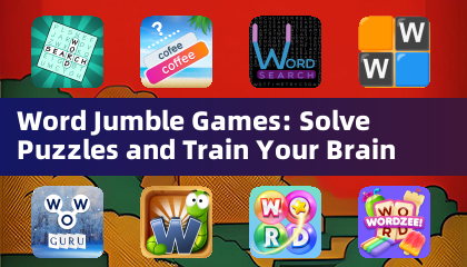 Wort-Jumble-Spiele: Lösen Sie Rätsel und trainieren Sie Ihr Gehirn